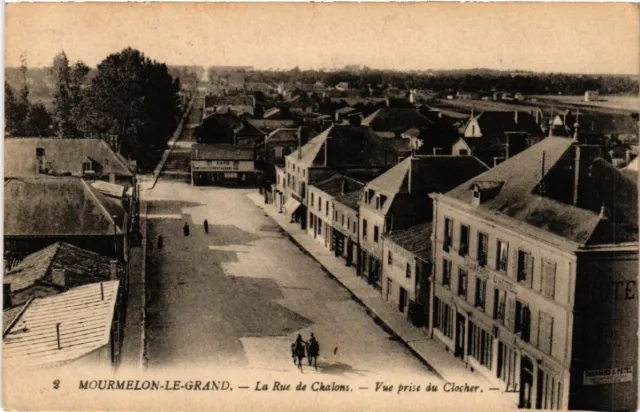 CPA MOURMELON-le-GRAND La Rue de CHALONS view taken from the bell tower (490867)