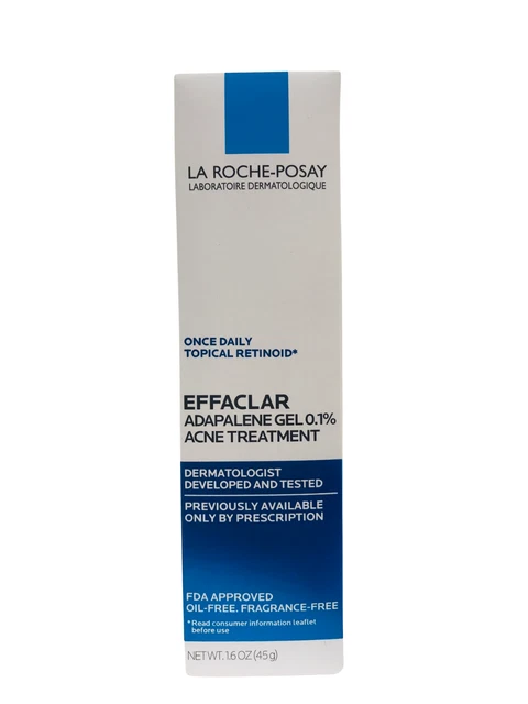 LA ROCHE POSAY Effaclar Adapalene Gel 0.1% Acne Treatment 1.6oz Exp 09/