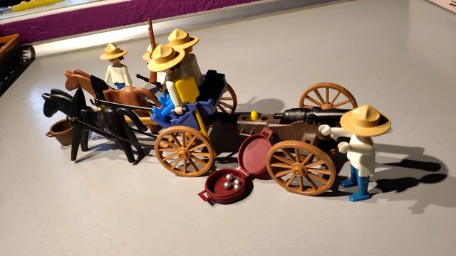 Accessoire Playmobil – Canon Gatling Personnalisé Pour Figurines Nordistes/Sudistes – Neuf