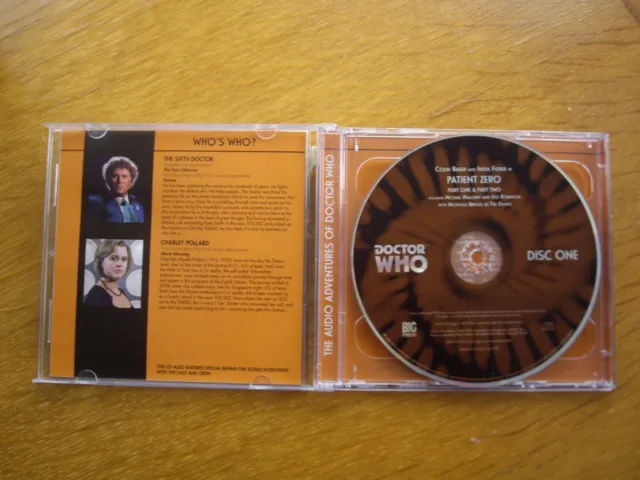 Doctor Who Patient Zero, 2009 Big Finish audio book CD *OUT OF PRINT* 2