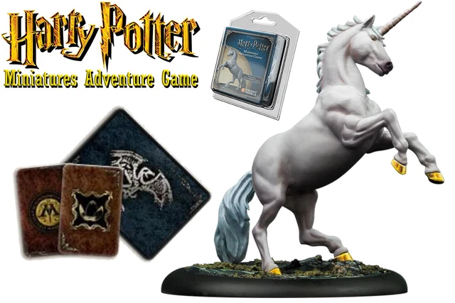 HARRY POTTER MINIATURES Adventure Game Unicorn Adventure Pack Knight ...