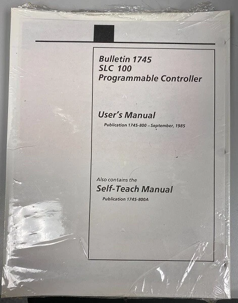 Allen Bradley SLC 100 User Manual and Self-Teach Manual