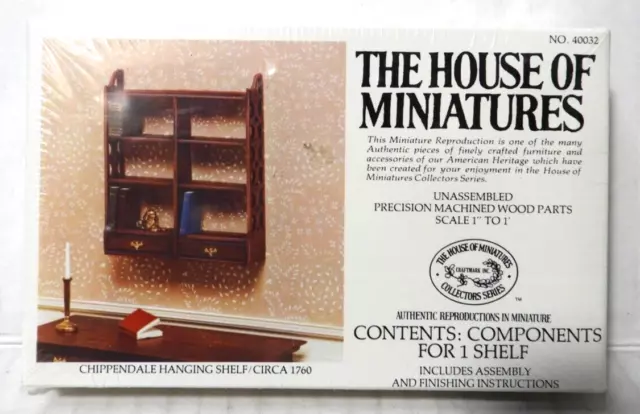 The House Of Miniatures (Chippendale Hanging Shelf/1760 )  X-Acto 1984  (New)!!!