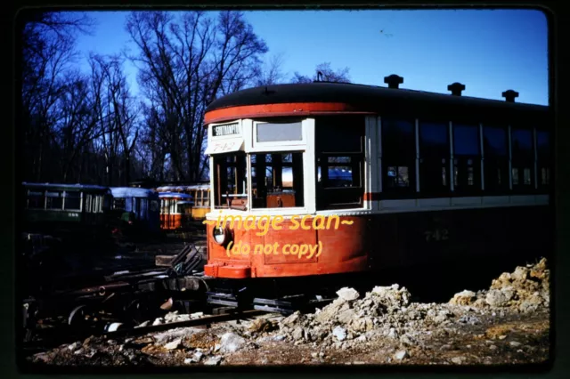 Southampton Trolley at NMOT Museum St. Louis in 1950's, Kodachrome Slide j17b