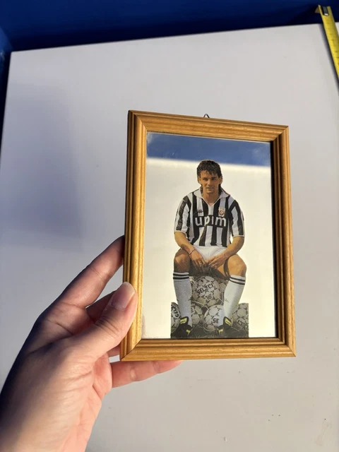 ROBERTO BAGGIO - JUVENTUS. Quadro/Quadretto a specchio 36x26 cm
