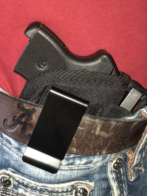 IWB GUN HOLSTER With Extra Magazine pouch For Ruger LCP-380 With Laser ...