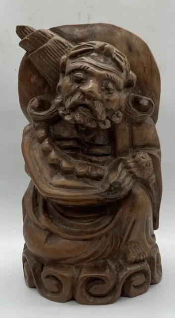 A Fine Chinese Boxwood Carving of Li Tieguai, One of the Eight Immortals Antique