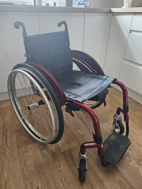 Quickie Helium Wheelchair Manual, Ridge Frame, Folding, Sports