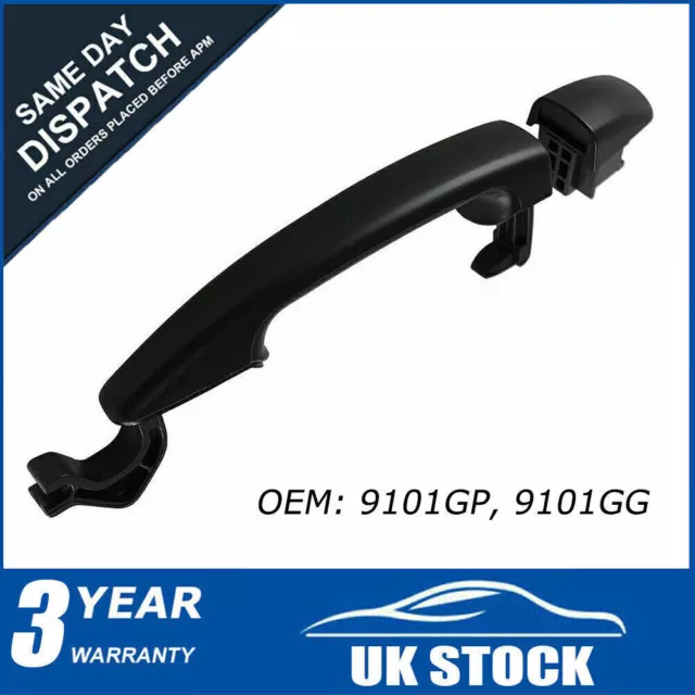 Matt Black Sliding Side Door Handle For Peugeot Expert Partner Fiat Scudo 9101GG