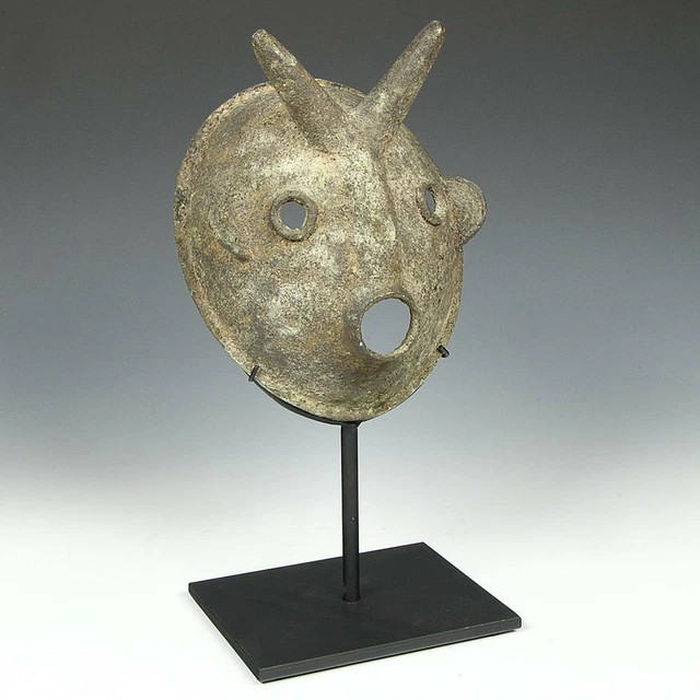 Family Mask Bronze Bobo Fing People Burkina Faso West Africa Early 20Th C.