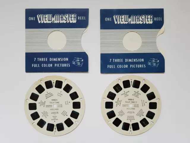 TULIP TIME HOLLAND 1955 Sawyer's Viewmaster Reel 1920 Reels A & B C875  $3.75 - PicClick