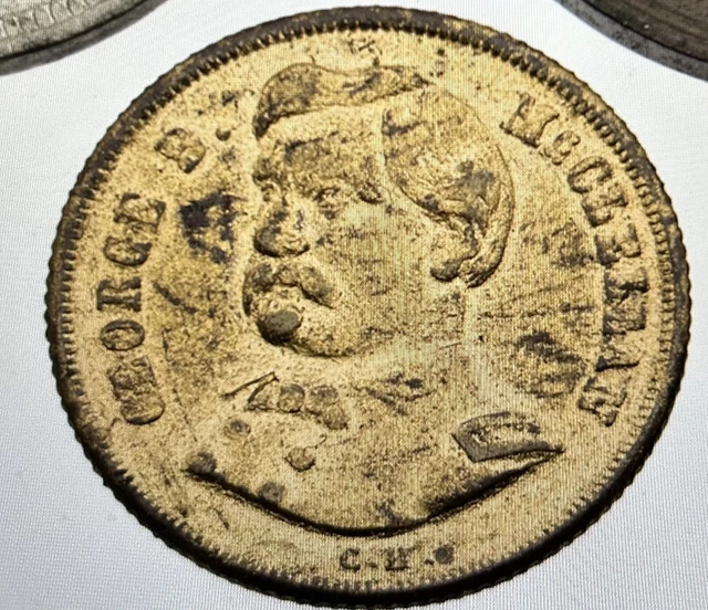 Geo.McClellan 1864 election political token