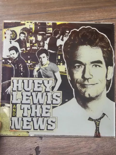 Huey Lewis & The News  Small Carnival Glass Art  6"X6" NO FRAME