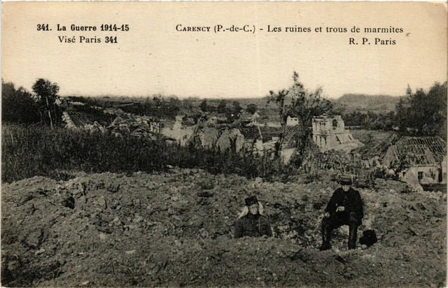 CPA AK Militaire Carency - Les Ruines (361768)
