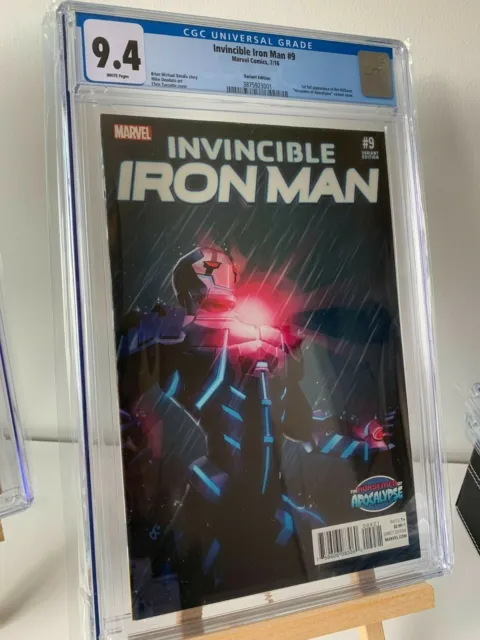 Invincible Iron Man #9 CGC 9.4 Turcotte variant 1st full Riri Williams