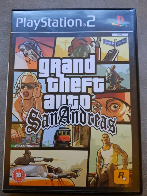 Grand Theft Auto: San Andreas (PS2) *With MAP* *Near Mint* 5026555302616