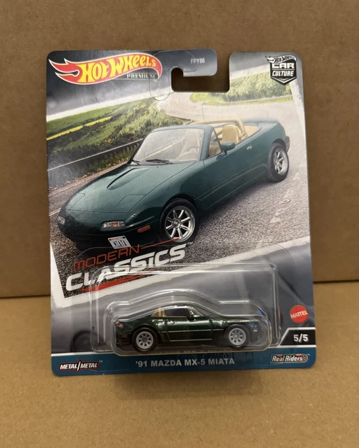 Hot Wheels 91 Mazda MX-5 Miata Verde - Modern Classics Serie 5/5 - 2