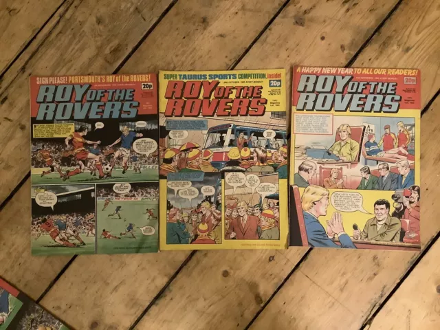 3 X ROY OF THE ROVERS Comics - 1983 (All shown)