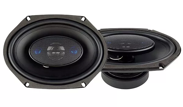 2x Blaupunkt GTX680 300W 6x8" 4-Way 4-Ohm Max Power Coaxial Speakers - NEW