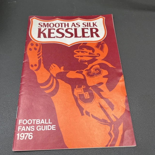 1976 KESSLER'S SMOOTH As Silk Football Fans Guide Booklet Nfl Ncaa 5.
