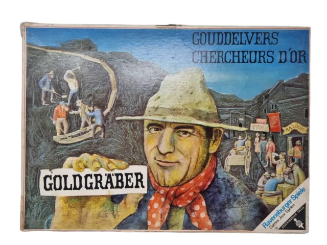 Goldgräber Brettspiel Ravensburger  unvollständig 1970 Alte Ausgabe Western