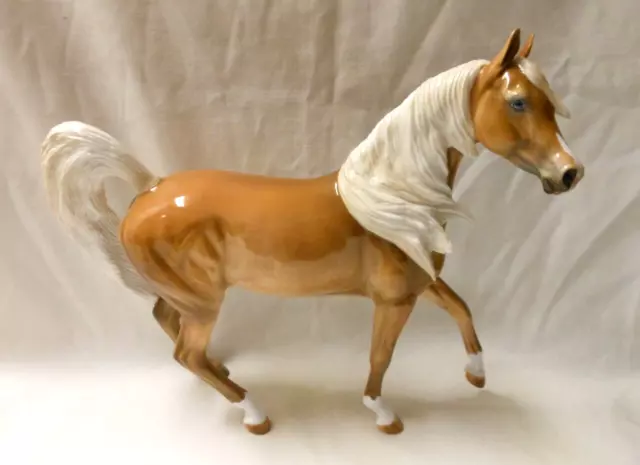 Peter Stone Model Horse ARABIAN MARE GLIMMER DAPPLED PALOMINO Glossy 2024 9.5" H