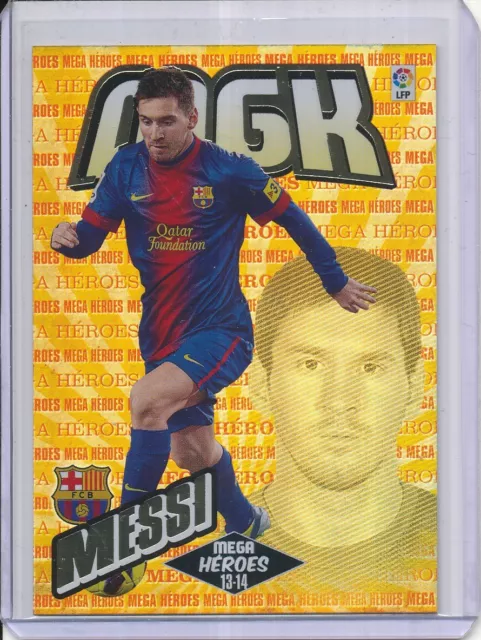 397 Lionel Messi # Fc.barcelona # Mega Heroes Foil Card Panini Mgk Liga 2014