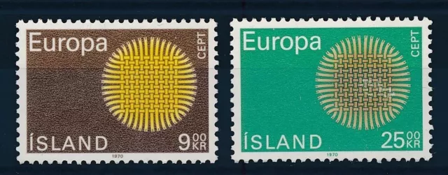 [BIN11830] Iceland 1970 Europa a good set of stamps very fine MNH