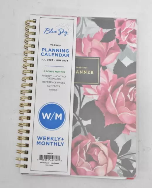 BLUE SKY 202324 Academic Year Tabbed Planning Calendar Weekly/Monthly