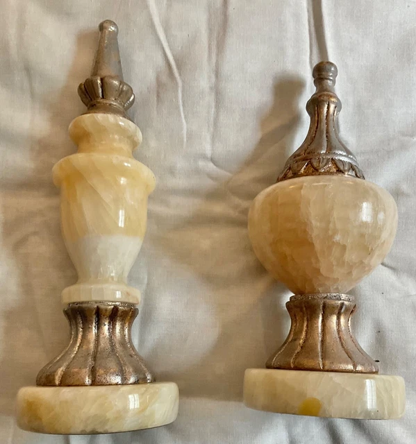 Marble Finials Set of 2
