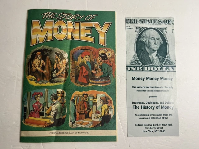 Story Of Money Comic Book + Flyer - Federal Reserve Bank NY 3rd Printing 2001