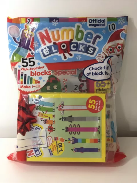 NUMBER BLOCKS MAGAZINE #26 2023 Count Puzzles Stickers +55 Click ...
