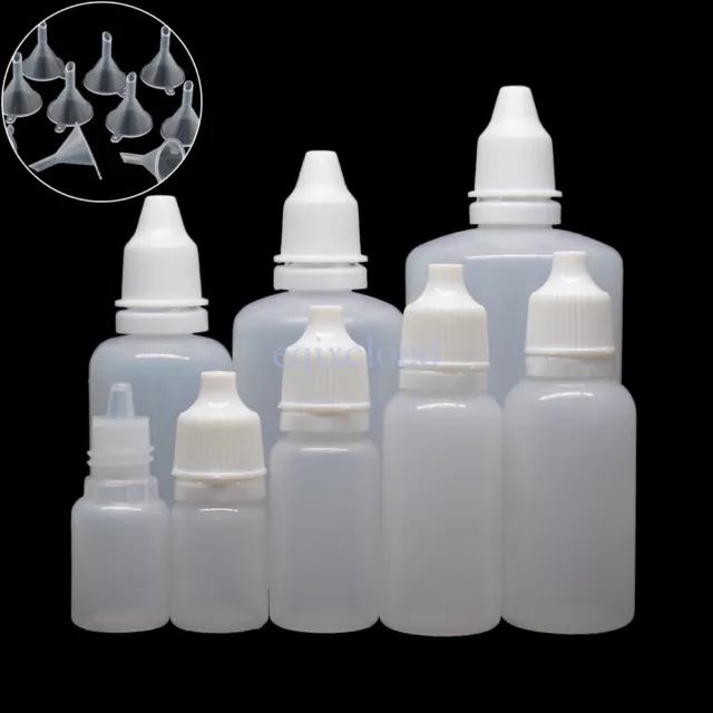 5ml 10ml 20ml 30ml 50ml 100ml Tropfflaschen Leerflasche Liquidflaschen Dropper