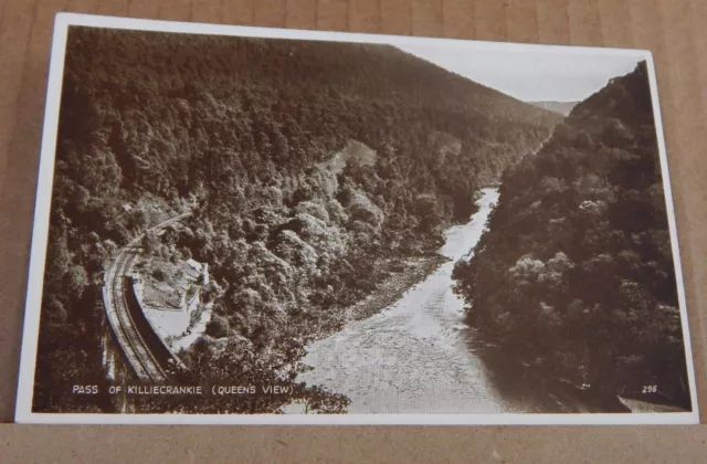 Postcard Scotland Pass of Killiecrankie Queens View Perth & Kinross  unposted  .