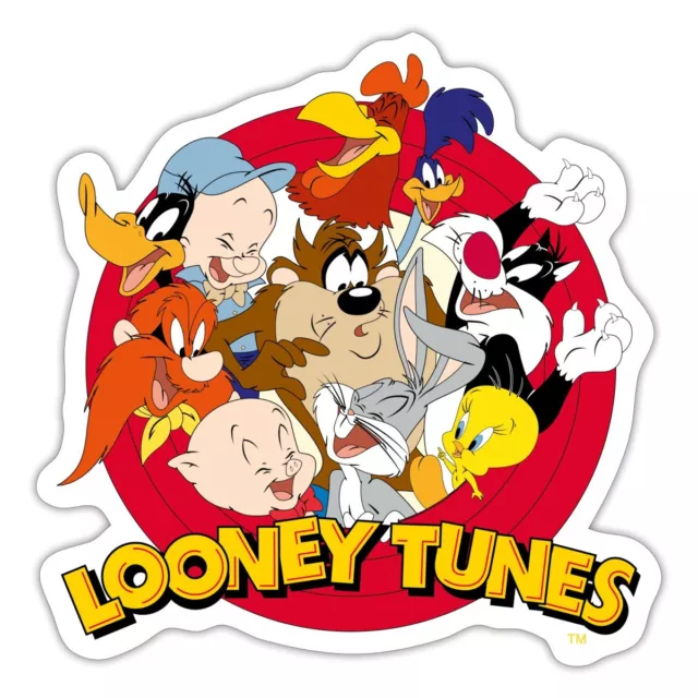 Looney Tunes Bugs Bunny Logo Gruppenbild Aufkleber Sticker