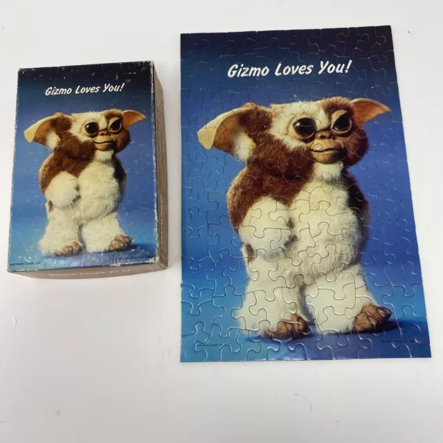 VINTAGE GREMLINS GIZMO LOVES YOU HALLMARK SPRINGBOK MINI JIGSAW PUZZLE