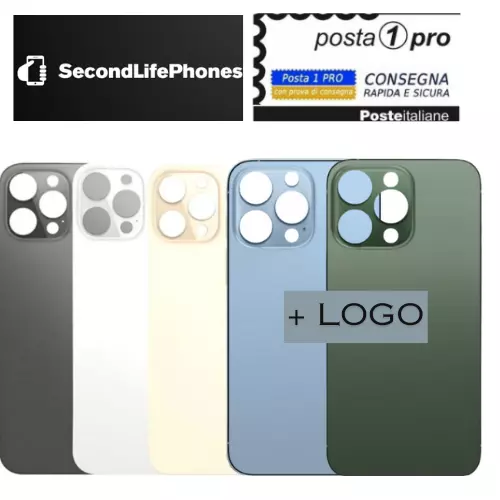 Back Cover Scocca Posteriore Vetro Per Apple Iphone 13 Pro Big Hole