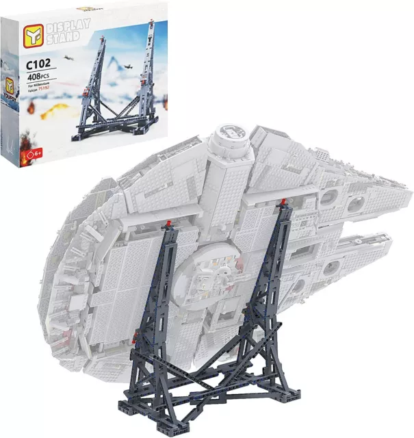 Millennium Falcon Vertical Display Bracket Stand Building Blocks Toys for 75192