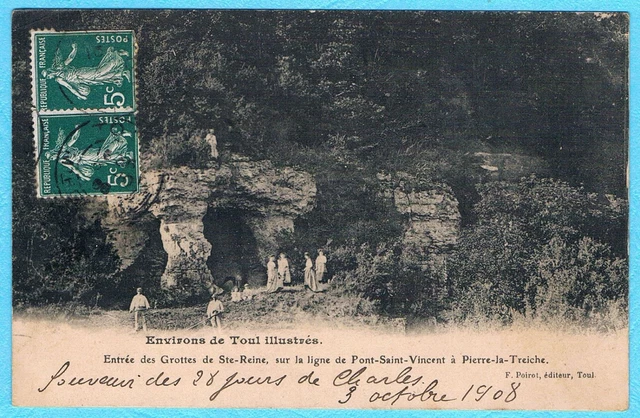 C6283 - 1 CPA PIERRE-LA-TREICHE (54 Meurthe-et-Moselle) Entrée des Grottes
