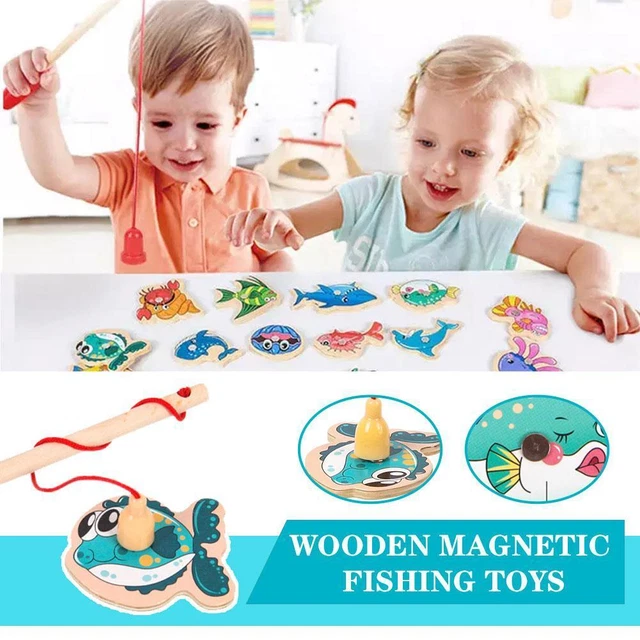 WOODEN MAGNETIC FISHING GAME BRAND NEW IN BOX GREAT GIFTSxpCt L5Y1