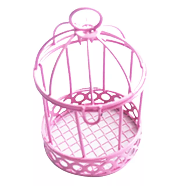 Decorative Bird Cage Long Lasting Lovely Desktop Iron Candle Box Decor