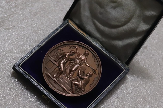 UK GB 1865 MERIT MEDAL 51mm By Robert Martin who won a prize for the design B51