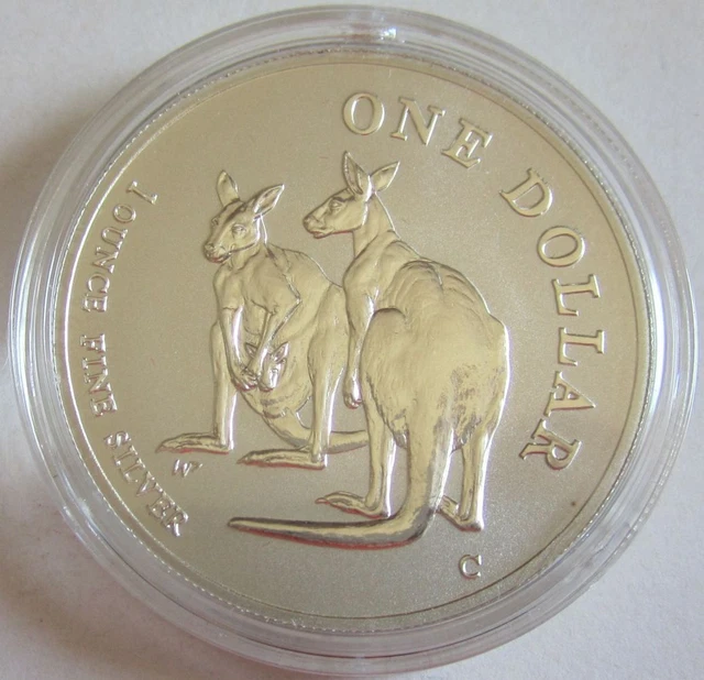 Australia 1 Dollar 1999 Kangaroo 1 Oz Silver