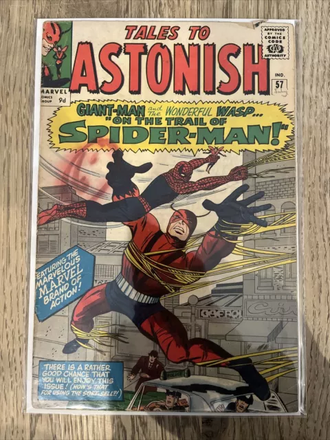 Marvel Comics Amazing Tales To Astonish #57 1964 Silver Age Early Spider-Man App