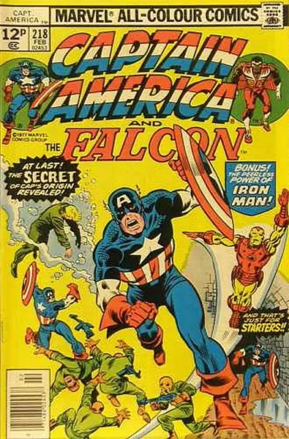 Captain America (Vol 1) # 218 (VryFn Minus-) (VFN-) Price VARIANT AMERICAN