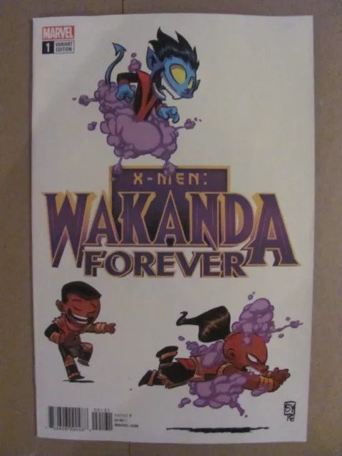 Wakanda Forever X-Men #1 Marvel 2018 Skottie Young Variant 9.6 Near Mint+