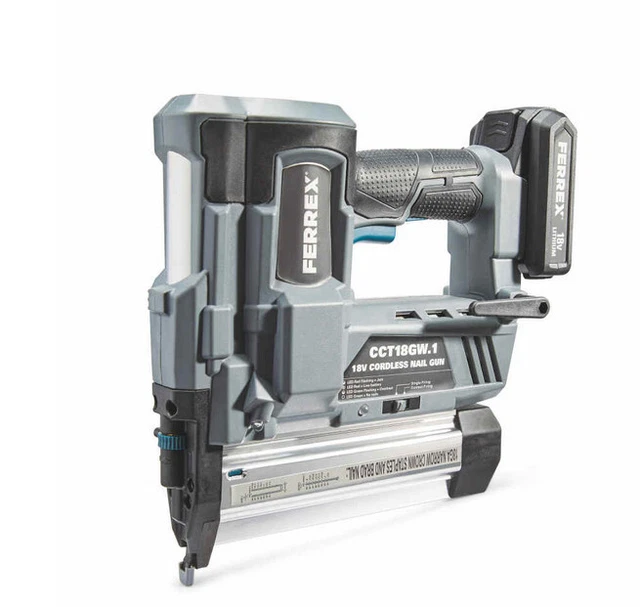 FERREX 2IN1 Nail Gun/Staple Gun Cordless Electric Heavy duty. staples CGT18GW.1 £110.00
