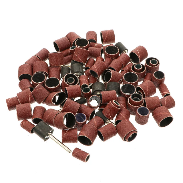 102 Pcs/set Cercle De Polissage Des Ongles Papier Verre Anneaux Ponçage
