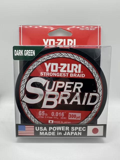 YO-ZURI SUPERBRAID DARK GREEN BRAIDED Fishing Line 20lb 300yd R1266-DG  Braid $22.99 - PicClick