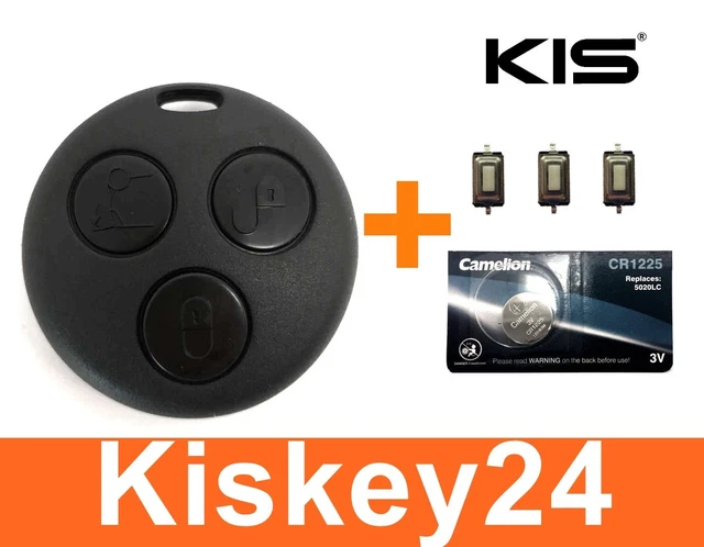 Ersatzgehäuse Für MINI Autoschlüssel – 2 Tasten, Mit Mikrotastern & Batterie